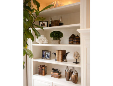 Hidden Hills Living Room Book Shelf